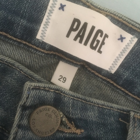 PAIGE Verdugo Ankle Skinny Jeans Embellished Jeans - Picture 6 of 8